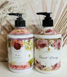 Pure Passion ~ Sweet Peony & Rose Lilac Hand Soap with Aloe Vera Extract 17.5 oz - Picture 1 of 1