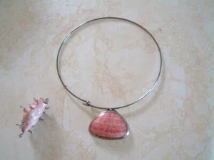 Mildred Ball American Modernist Sterling Silver Pendant, Brooch Rhodochrosite - Picture 1 of 4