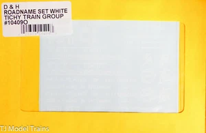 Tichy Train Group O #10409O D&H Roadname Set White Lettering (Decal) - Picture 1 of 1