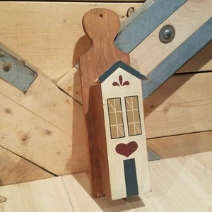 Wood Wall Hanging Match Box Holder Rustic Country Farm House Style - Swanky Barn - Picture 1 of 12
