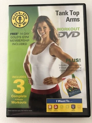 Tank Top Arms Workout DVD Gold's Gym 3 complete workouts Foto 1 de 3