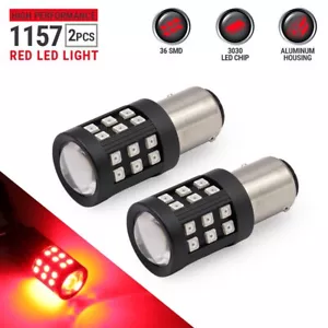 Syneticusa 1157 Red LED Brake Stop Tail Light Parking Bulbs High Power - Bild 1 von 5