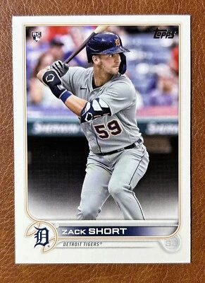 2022 Topps Series 1 Zack Short card # 148 RC Detroit Tigers Rookie Baseball Card - Image 1 of 2