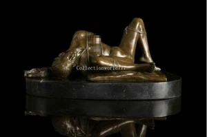 13 Zoll Bronze Moderne Kunst Skulptur Seilbündel ein Akt erogen Frauen Dame Mädchen - Bild 1 von 10