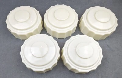 Slip Shades by LINCOLN MANUFACTURING, Set of 5, Art Deco, 1930's, Excellent - Image 1 of 4