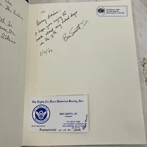 Chick's Crew A Tale Of The 8th Air Force SIGNED by Ben Smith Jr 1983 2nd Ed HCDJ - Picture 1 of 12