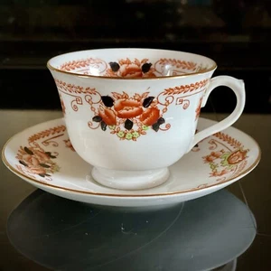 Royal Albert Tea Cup Set Duo #5602 Imari Colours 1920-29 - Picture 1 of 6