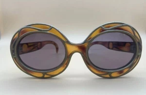 Occhiali da sole vintage MICHELLE BREVET anni 50 vetro staiend made in France - Foto 1 di 8