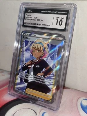 Cgc 10 Pokémon TCG Peonia Chilling Reign 196/198 Holo Full Art💎 - Image 1 of 2