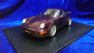 Porsche 911 (964) Turbo S Coupe 1990 Amethyst Met 1:18 GT Spirit GT044 w/Box - Picture 1 of 8