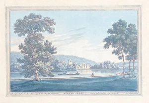 Marlow Bisham Abbey River Thames Berkshire Farington & Stadler original 1793 - Picture 1 of 6