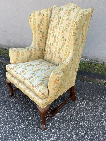 Kittinger Colonial Williamsburg Mahogany CW 44 Queen Anne Wing Chair Cover