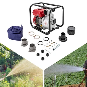 Pompa Acqua Gas 3" Pollici 7,5HP Alimentazione Gas Giardino Irrigazione Trasferimento - Foto 1 di 23