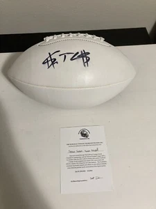 SHEDEUR SANDERS signed NFL White Panel Football handsigniert Draft BRAUNS - Bild 1 von 7