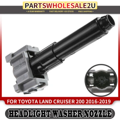 Bocal de arruela de farol dianteiro esquerdo para Toyota Land Cruiser 2016-2019 5.7L - Imagem 1 de 4