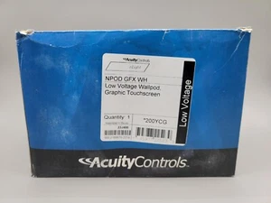 ACUITY CONTROLS NPOD GFX WH WALLPOD GRAPHIC TOUCHSCREEN WHITE PS 150 - Picture 1 of 3