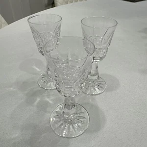 Waterford Crystal Lismore Kylemore 3-7/8" Cordial glasses Set of 3 Mint Conditio - Picture 1 of 7