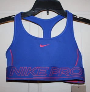 NWT Nike Dri-FIT Training Swoosh Girl's Small Game Royal Blue Sports Bra - Picture 1 of 4