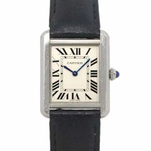 Cartier Tank Solo SM WSTA0030 Quartz Silver Dial Ladies Watch 90277881 - Picture 1 of 7