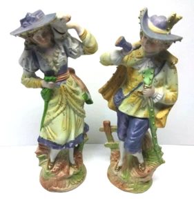 Vintage Paul UX Porcelain 8" Figurines Made in Occupied Japan MALE / FEMALE - Picture 1 of 12
