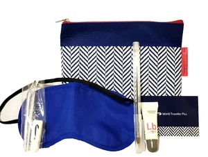 ๐ British Airways World Traveller Plus Toiletry Amenity Travel 6-piece Zip Kit - Picture 1 of 2