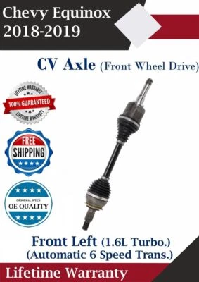 Eje CV delantero izquierdo original para Chevy Equinox 2018-2019 2x2 automático 6 velocidades fuera de S Foto 1 de 4