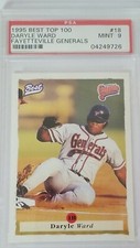 1995 Best Top 100 Daryle Ward Fayetteville Generals #18 ROOKIE RC PSA 9 GEM MINT