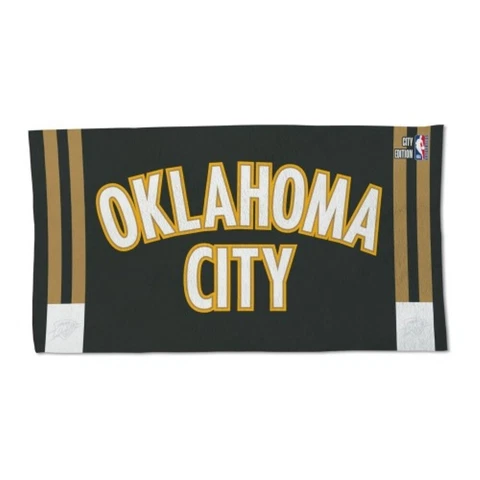 OKLAHOMA CITY THUNDER AUTHENTIC EDITION ON-COURT LOCKER ROOM TOWEL 22"X42" 👀🏀 Cover