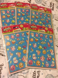 5 Packungen 400 Shopkins Stickerbögen (4 Blatt im Pack) für Party, Geburtstag - Bild 1 von 7