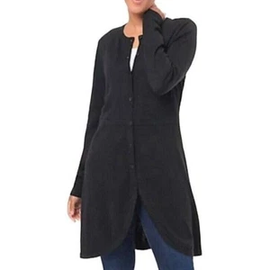 Isaac Mizrahi Live! Button Front A-Line Cardigan MEDIUM (505) - Picture 1 of 4
