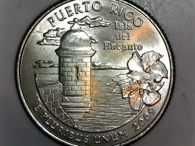 2009-D Puerto Rico  US Territory Washington Quarter  Removed from US Mint Bags - Image 1 of 4