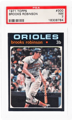 1971 Topps Brooks Robinson #300 PSA 7 - Image 1 of 2