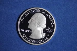 2020 S AMERICAN SAMOA NATIONAL PARK SILVER PROOF WASHINGTON QUARTER #K57084 - Picture 1 of 2