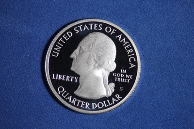2020 S AMERICAN SAMOA NATIONAL PARK SILVER PROOF WASHINGTON QUARTER #K57084 - Image 1 of 2