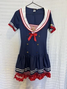 Nautical Sailor Navy Pin Up 40s 50s Adult Women Costume - Picture 1 of 2
