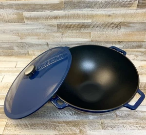 Gusseisen Kasan 12 L mit Deckel WOK KAZAN Campingtopf Gulaschkessel emailliert - Bild 1 von 8