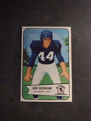 1954 Bowman #26 Bert Rechichar  Baltimore Colts Ex - Image 1 of 2