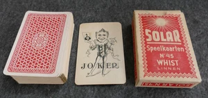 Solar No.5 Whist Playing Cards- Belgian manufacture- Original box- Cards Excell - Picture 1 of 9