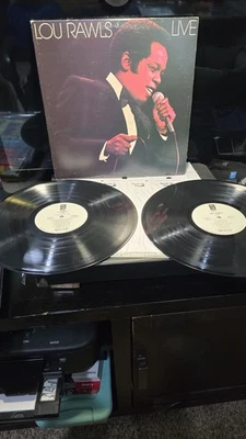 1978 - Lou Rawls- Live White label promo with timing strip Vinyl 2 LP- 🔥🎙️🎶 - Image 1 of 4