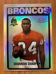 Denver Broncos: 1996 Topps Chrome 40th Anniversary Refractor Shannon Sharpe - Bild 1 von 1