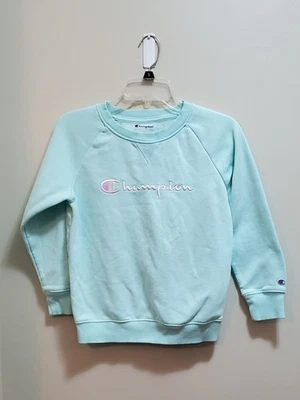 Sudadera Champion Niña Cuello Redondo Logo Turquesa Azul Claro Talla L Foto 1 de 4