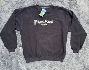 Men's Large Pebble Beach Embroidered Sweatshirt NWT - Picture 1 of 13