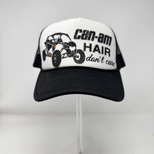 Mütze "Can-Am Hair, Don't Care" Pferdeschwanz Netz Druckknopf hinten Markenlos - Bild 1 von 11