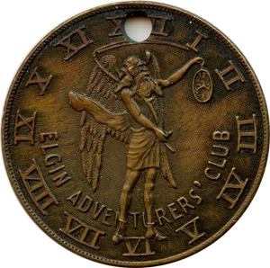 Elgin, Illinois Elgin Adventurers' Club National Watch Co. Charter Member Token - Picture 1 of 2