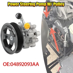 Bomba y polea de dirección asistida plateadas de 1 pieza 04892093AA para Dodge Chrysler 300C NUEVO - Imagen 1 de 13