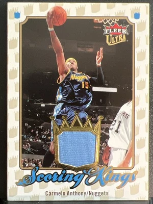 2007-08 Fleer Ultra Scoring Kings Game Used Jersey Carmelo Anthony #SK-1 HOF - Image 1 of 2