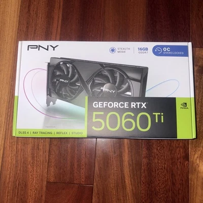 PNY GeForce RTX 5060 Ti OC Overclocked 16GB GDDR7 - Brand New, Sealed - Image 1 of 3