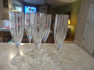 Set of 6 Mikasa Park Lane 8 3/4" Champagne Flutes - Picture 1 of 5
