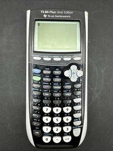 Texas Instruments TI-84 Plus graphischer Taschenrechner - Silber getestet und funktioniert - Bild 1 von 5