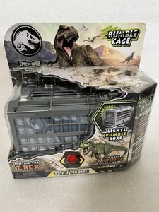 Jurassic World Captivz Epic Battles T-Rex Rumble Cage Lights and Sounds New - Picture 1 of 8